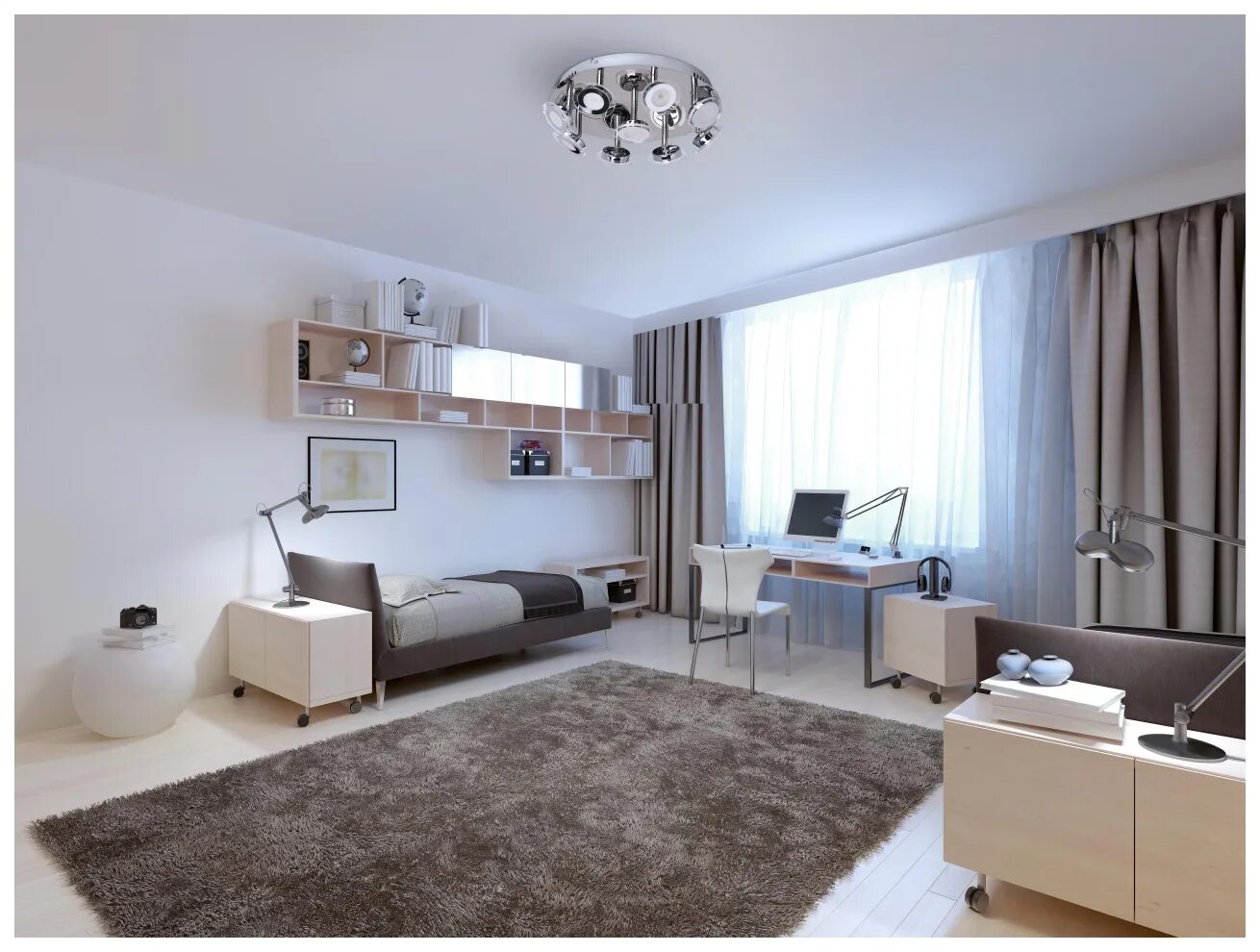Красивые современные комнаты фото Спот MW-LIGHT 678010209 led - характеристики и описание на Мегамаркет 1000207583