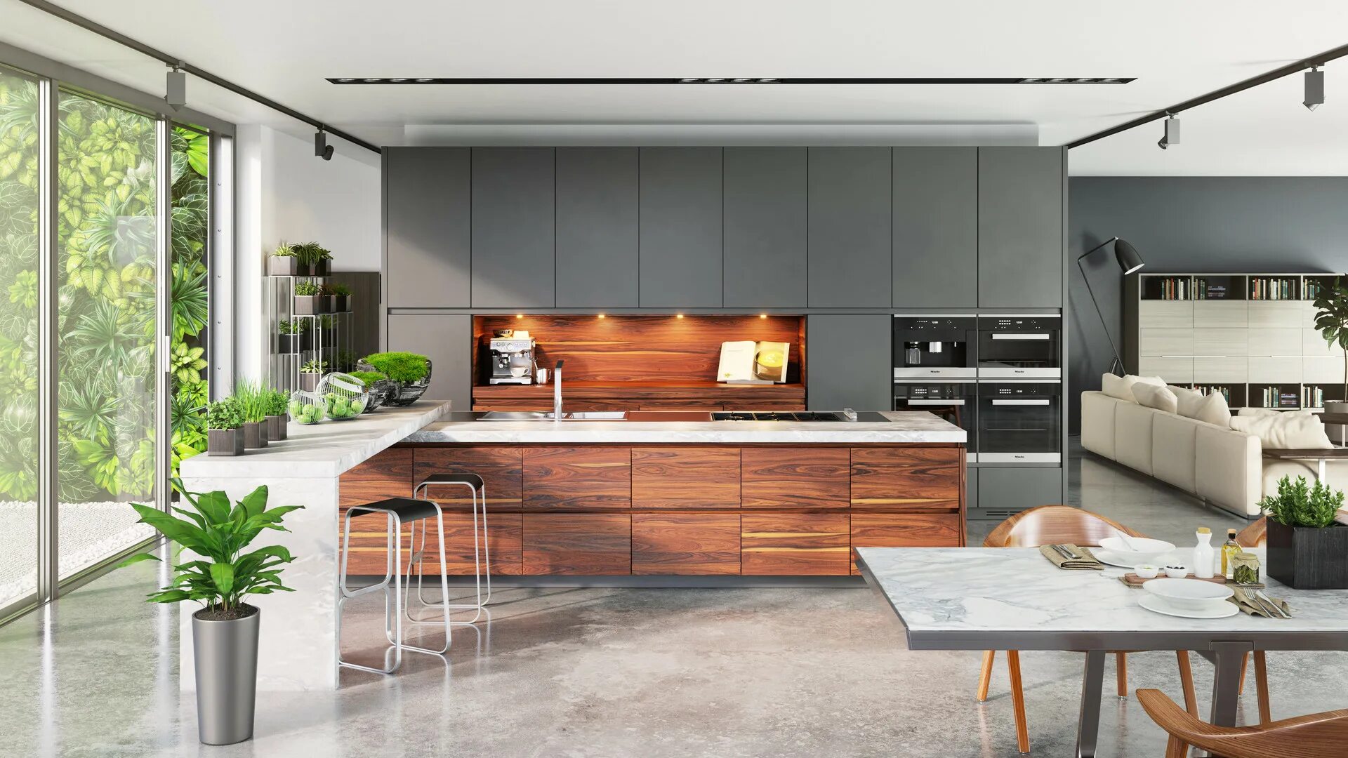 Красивые современные кухни фото ArtStation - Kitchens CGI