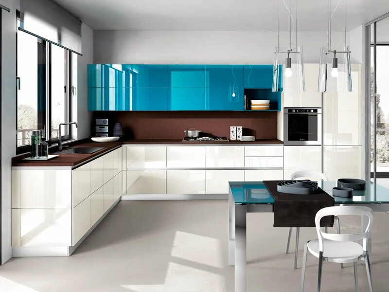 Красивые современные кухни фото Итальянская кухня Tetrix 11 фабрики SCAVOLINI - Ital-Collection