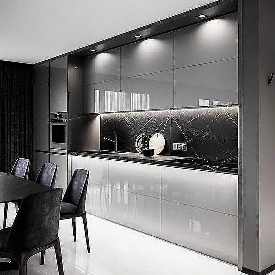 Красивые современные кухни в интерьере Кухня Grey Dream КАЗАНСКАЯ МЕБЕЛЬНАЯ ФАБРИКА "ГОСТ"