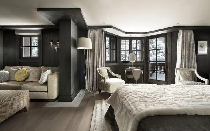 Красивые спальни дизайн фото в доме Chalet le ski " Le coquelicot " - un endroit luxueux garantissant des vacances s