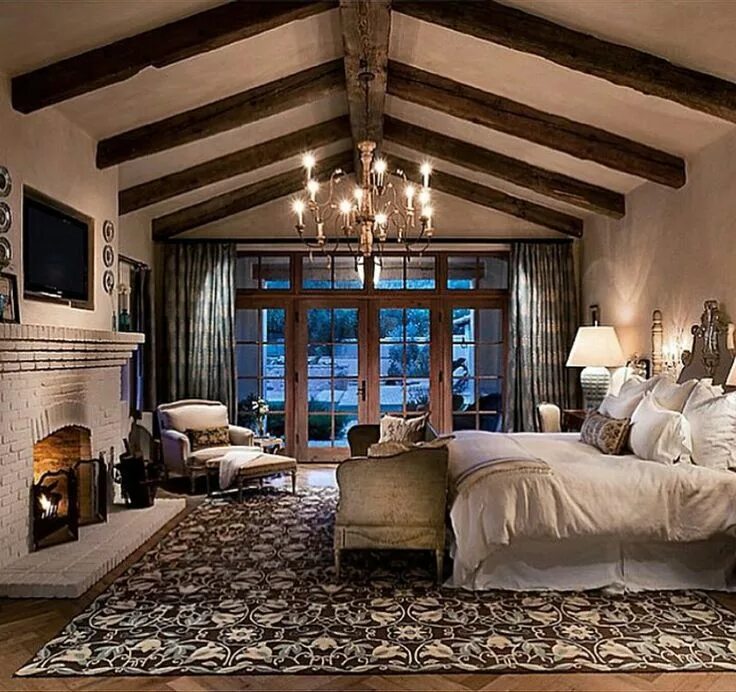Красивые спальни дизайн фото в доме Chalet goals Rustic master bedroom, Romantic bedroom design, Remodel bedroom