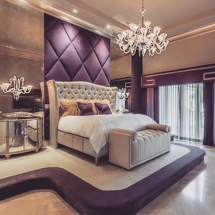 Красивые спальни фото новинки Pin by GlamFashionLuxe on D e c o r Luxury bedroom inspiration, Elegant bedroom 
