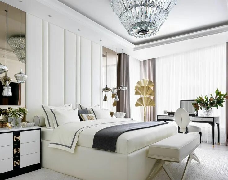 Красивые спальни интерьер дизайн фото 3 Home Interiors That Prominently Feature Art Дизайн хозяйской спальни, Стиль сп