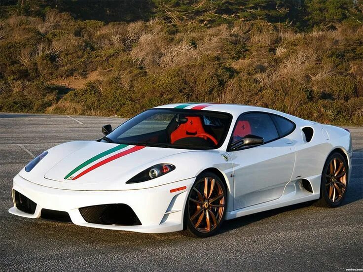 Красивые спортивные машины фото Ferrari F430 Challenge Stradale Tri-Color Stripe Decal Kit Ferrari f430, Ferrari