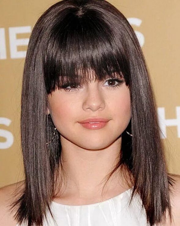 Красивые средние стрижки с челкой long bob hairstyles with bangs for straight hair Medium length hair cuts, Medium