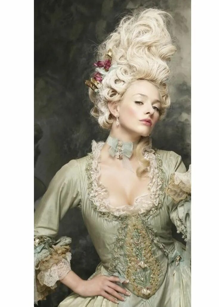 Красивые старые прически Pin op Rococo hairstyles