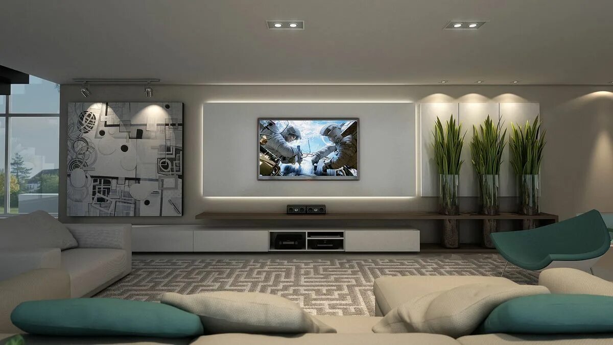 Красивые стены в интерьере гостиной Living room decor colors, Living room tv wall, Home theater decor
