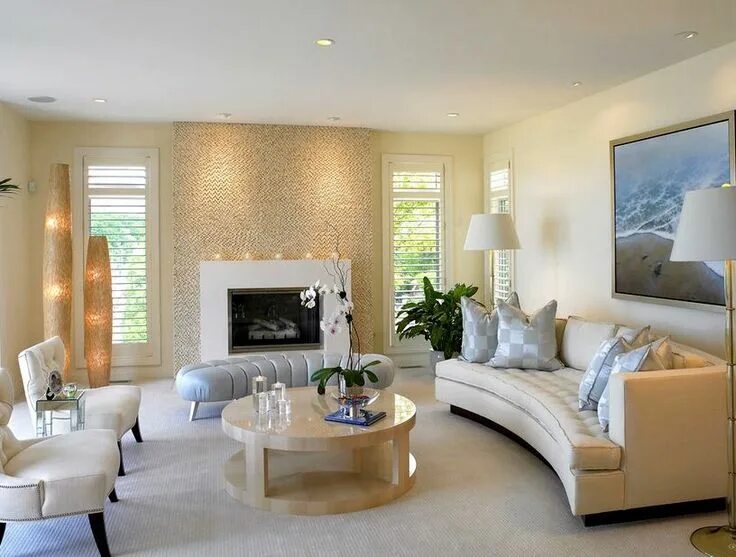 Красивые стены в интерьере гостиной фото Pin en Home Decor Salas de estar color beige, Salas de estar elegantes, Salas de