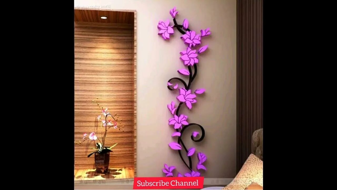 Красивые стены в интерьере своими руками Best wall Decoration ideas Wall art tree design ideas Wall painting designs Amaz