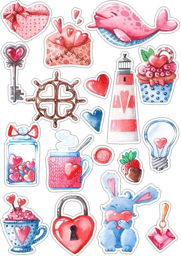 Красивые стикеры для оформления текста Pin en Adesivos Pegatinas bonitas, Pegatinas imprimibles, Pegatinas kawaii