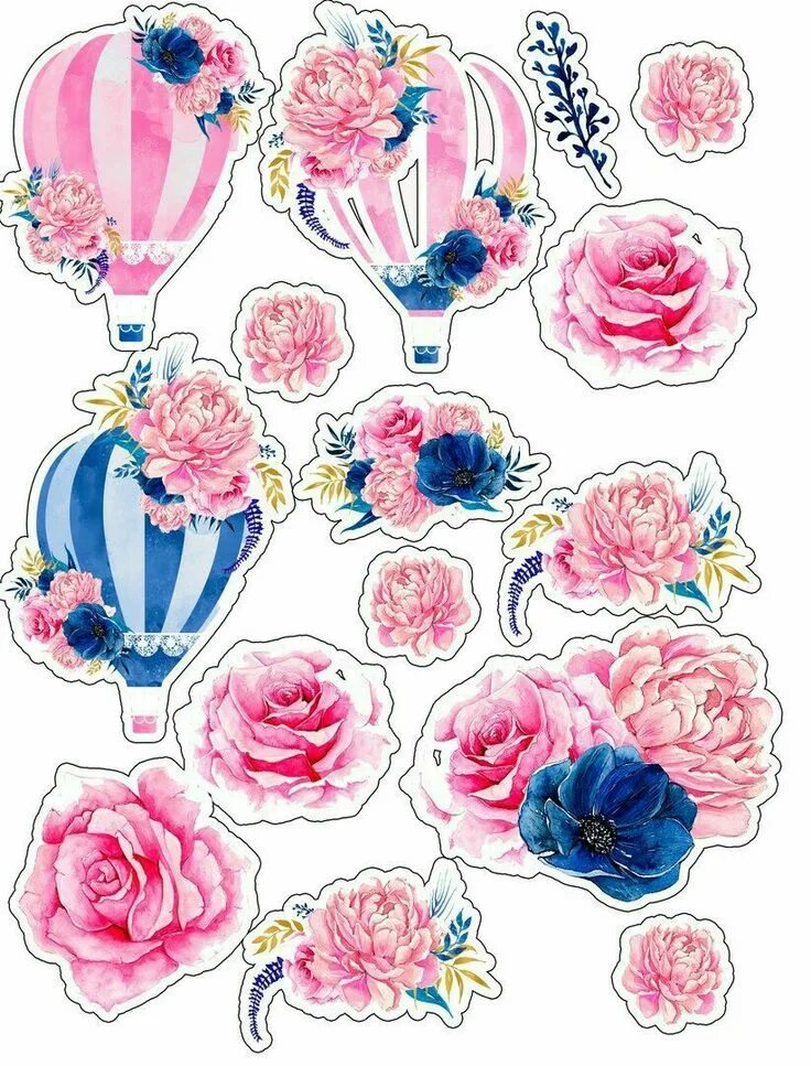 Красивые стикеры для оформления текста Pin by Frida Setyono on sticker Floral stickers, Aesthetic stickers, Journal sti