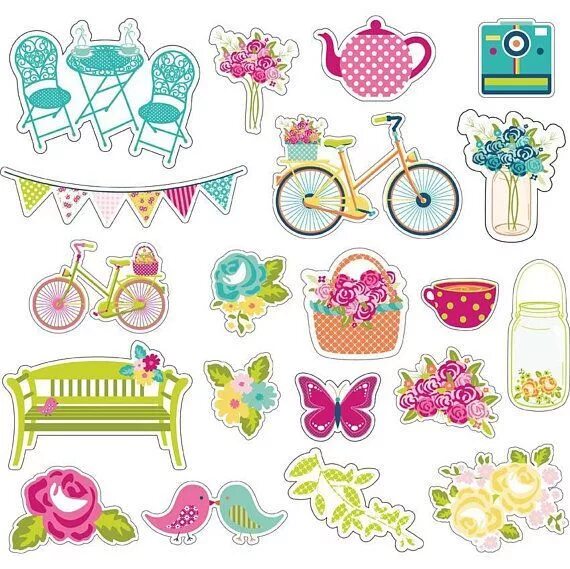 Красивые стикеры для оформления текста Puzzling Scrapbooking Layouts School #scrapbookingretreats #ScrapbookingAestheti