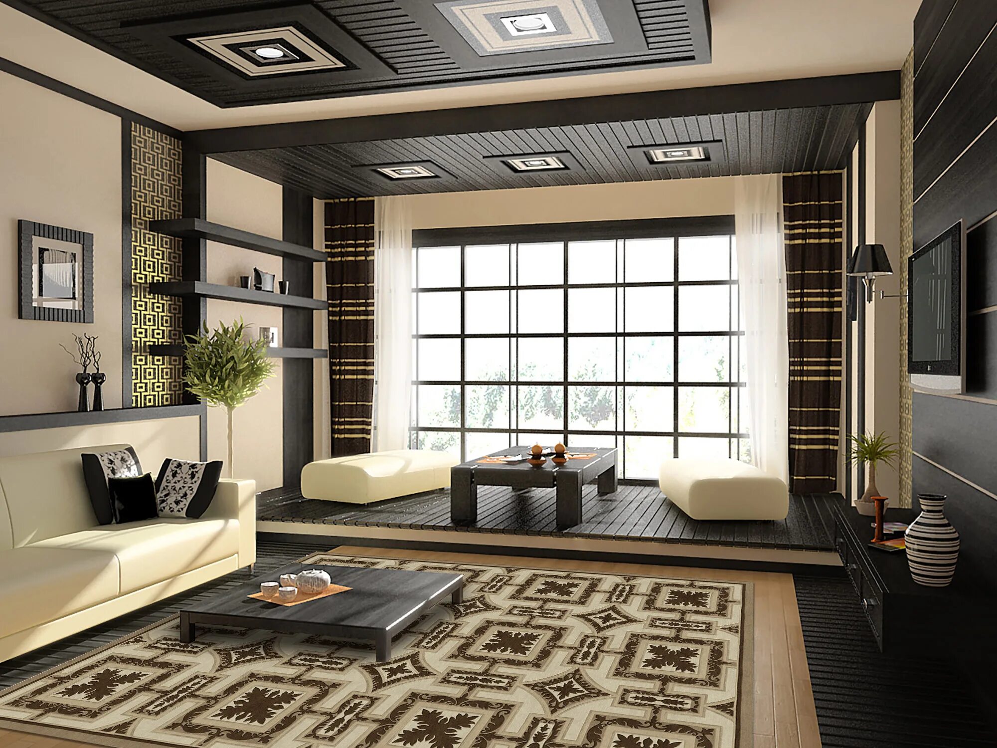 Красивые стили интерьера PD-273-5 Caisson купить - КарпетПро