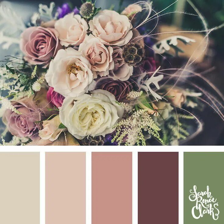 Красивые стильные фото цветов 25 Floral Color Palettes Blush color palette, Fall color palette, Color catalog