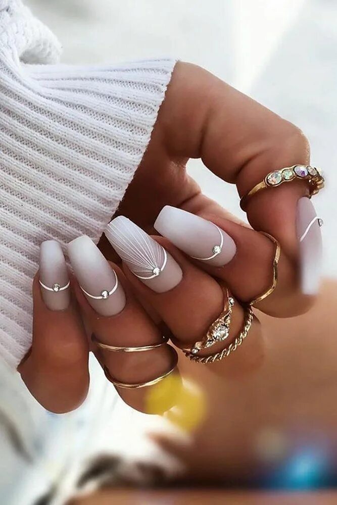 Красивые стильные ногти маникюр фото Nail Ideas: 60+ Designs For Wedding 2024 Guide & FAQs Brautnägel, Nägel ideen, N