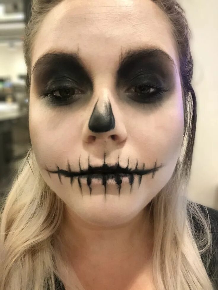 Красивые страшные макияжи This Skeleton Makeup Tutorial Is Seriously So Simple, A Numskull Could Do It Eas