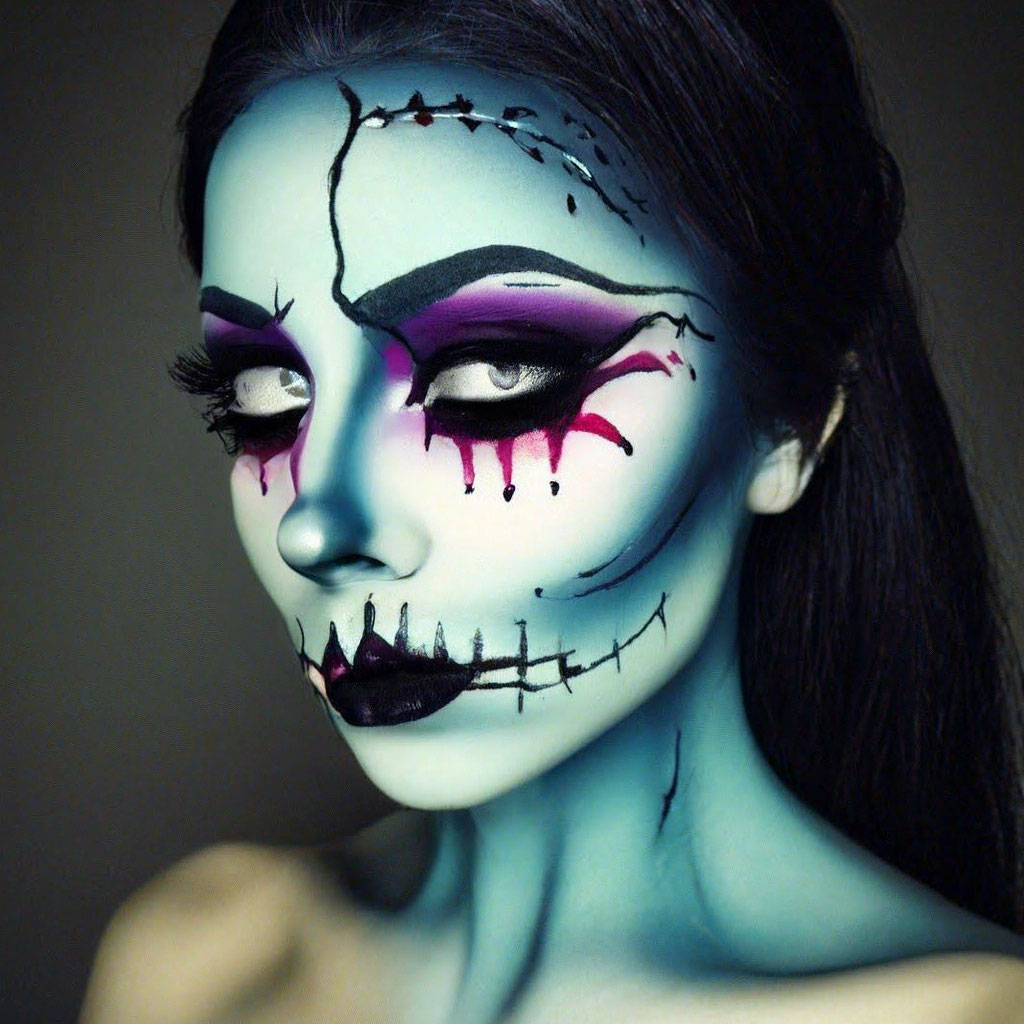 Красивые страшные макияжи Makeup страшная ведьма" - картинка создана в Шедевруме
