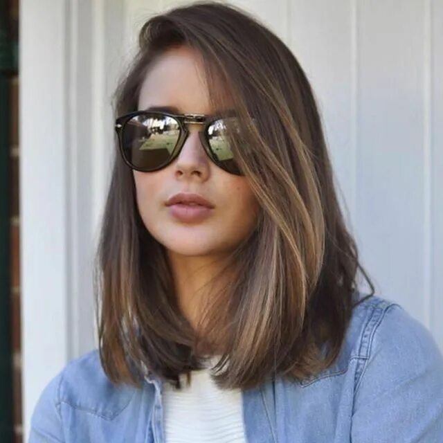 Красивые стрижки длинное каре de 123 Fotos de Corte de Cabelo Liso Curto p/ Inspirar o seu! #CortedeCabeloCurt