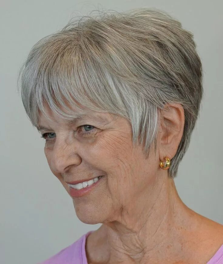 Красивые стрижки для пожилых женщин короткие картинки 50 Best Short Hairstyles and Haircuts for Women over 60 in 2024 Short hair over 