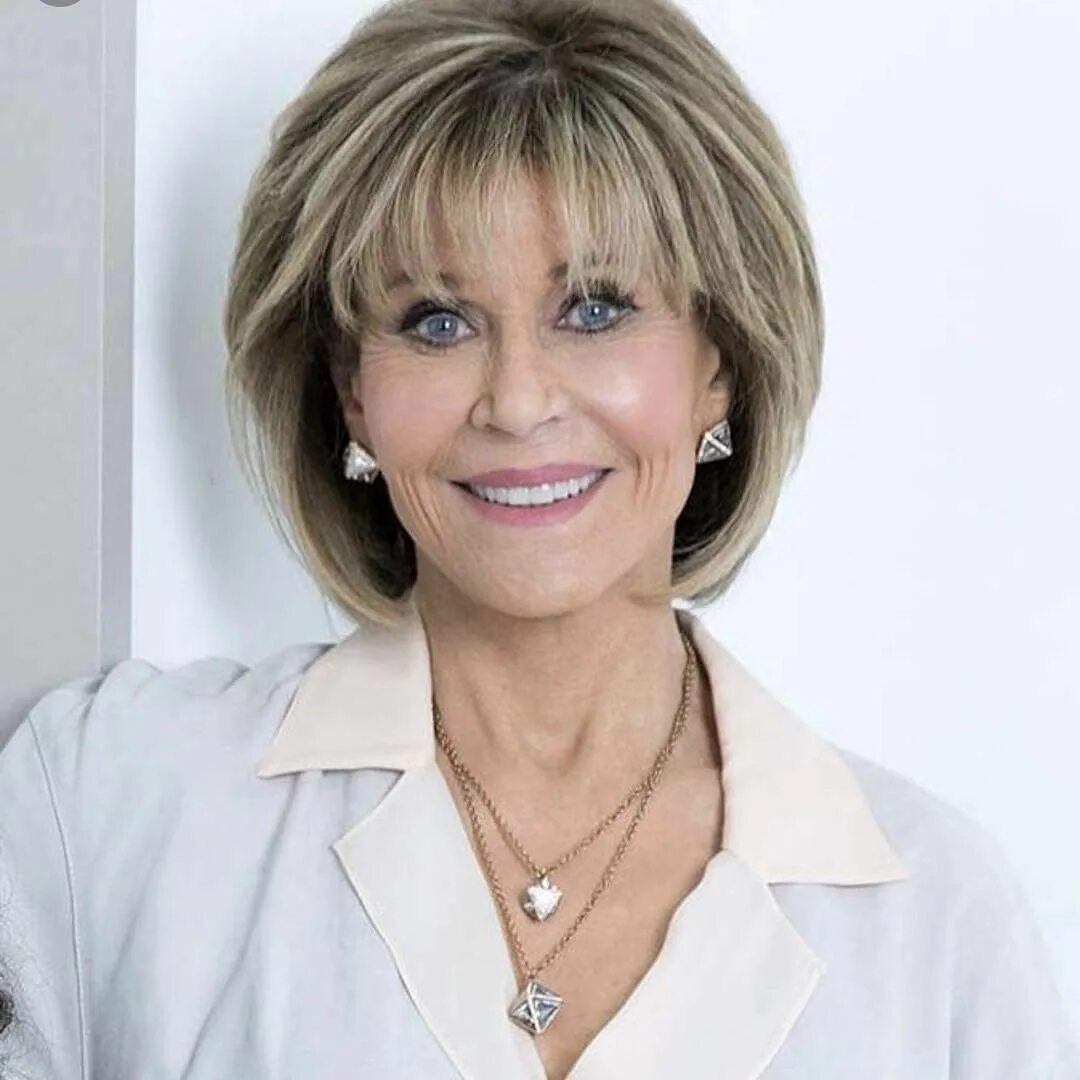 Красивые стрижки для женщины 50 фото 25+ Bob Haircuts for Women Over 60 in 2021-2022 Shoulder length bob haircut, Bob