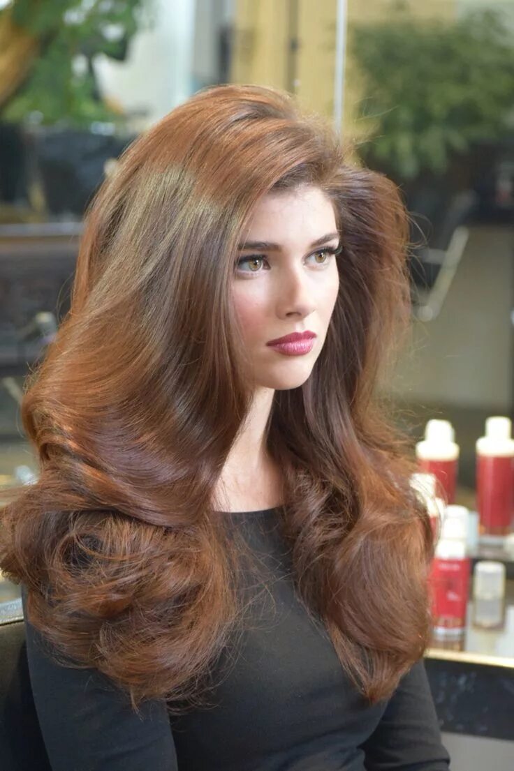 Красивые стрижки на длинные густые волосы This hairstyle that I created for a photoshoot reminds me of the glamour of old 