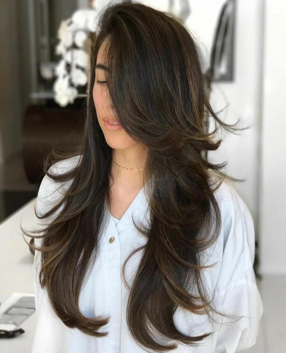 Красивые стрижки на длинные волосы Pin on Hair styles