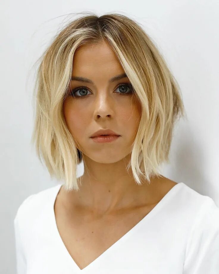 Красивые стрижки на каре волосы C A R A C H E L E @carachele Makeu Cabelo rosto redondo, Cortes de cabelo para r