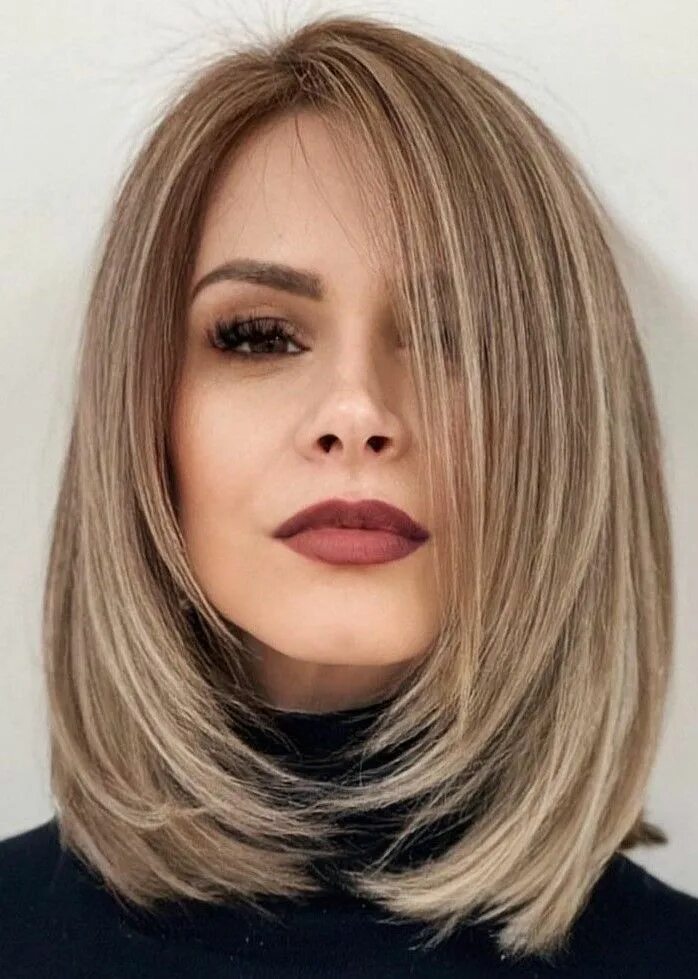 Красивые стрижки на средние волосы 2024 Pin by Fabiaan Wouters on Attractive women Long hair styles, Hair highlights, Ha