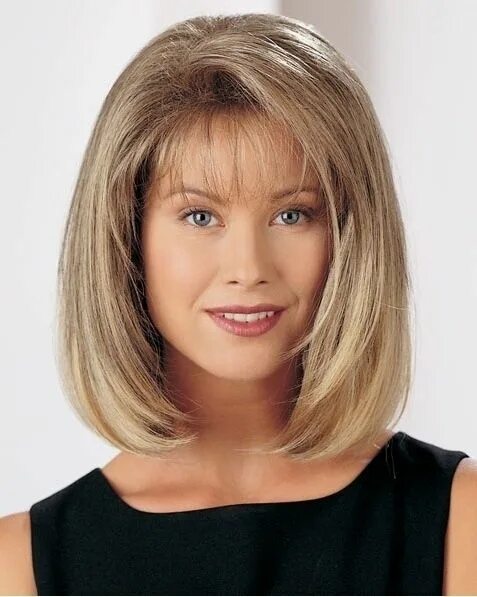 Красивые стрижки на средние волосы 50 Fashion Women Blonde Bobs Hairstyles Wigs Hair Replacement Wig Short Bob Wig Hai