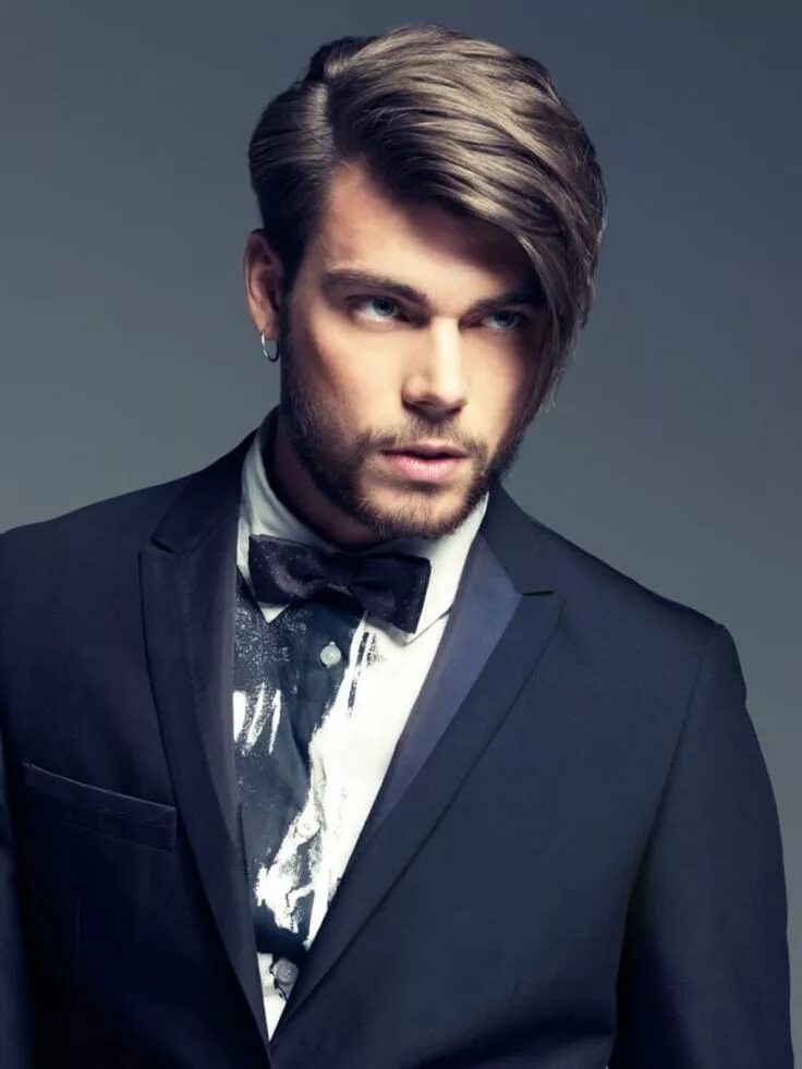 Красивые стрижки на средние волосы для мужчин 5 Cortes de Cabelo Masculino 2018 - Marco da Moda Long hair styles men, Mens hai