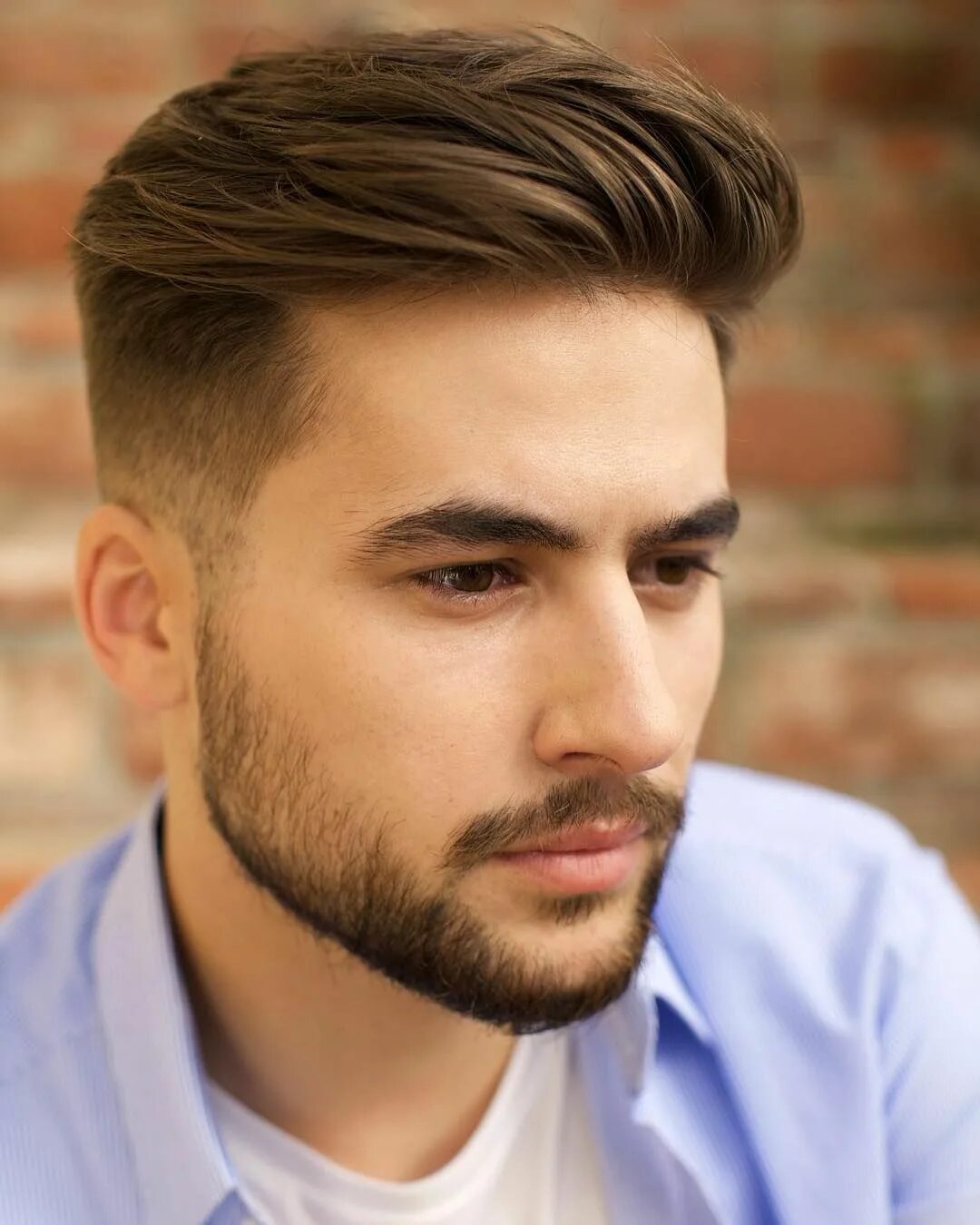 Красивые стрижки на средние волосы для мужчин What’s @thejobrien’s styling secret? Steady Grip. #MITCHMan Beard styles short, 