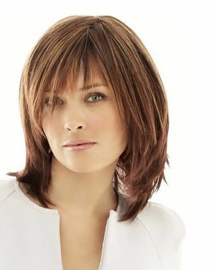 Красивые стрижки на средние волосы тонкие Pin on beauty Medium hair styles, Medium length hair styles, Hairstyles with ban
