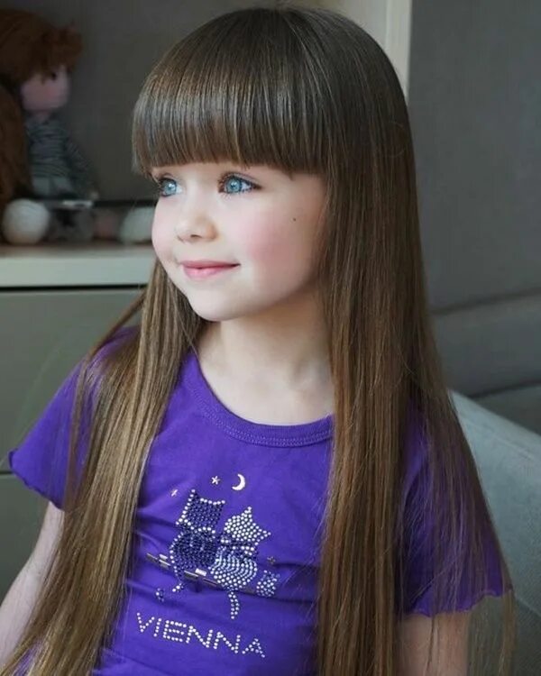 Красивые стрижки с челкой для девочек 10 Simple and Easy Girl Toddler Hairstyle