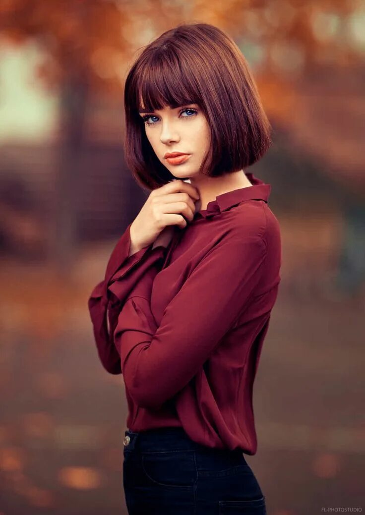 Красивые стрижки с челкой для девушки Pin on Redheads