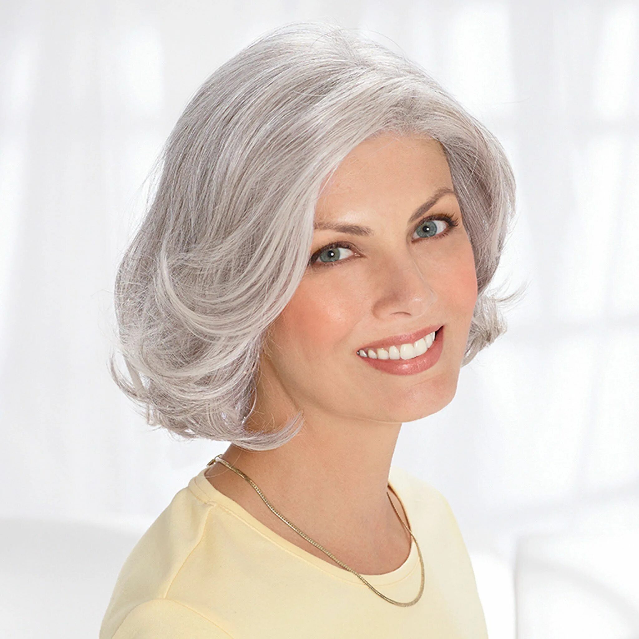 Красивые стрижки седые волосы фото Celeste Wig Remy human hair wigs, Short hair styles, Short wigs