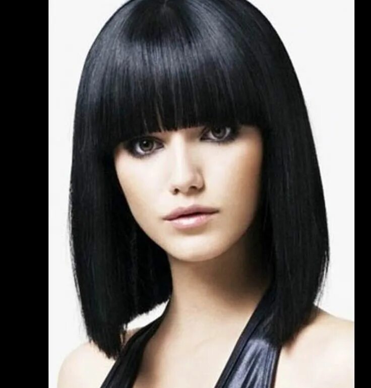 Красивые стрижки волос с челкой Pin en Hairstyling portfolio