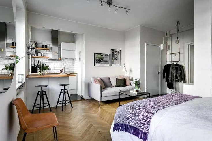 Красивые студии квартиры фото Pin de Ailin Wernli en Decorando a futuro Decoración de apartamento estudio, Dis
