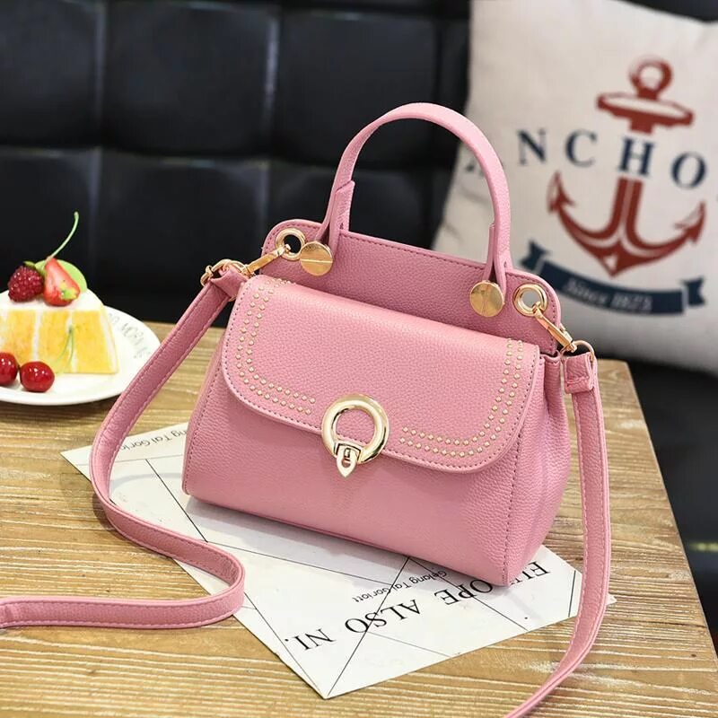Красивые сумочки купить 3398-4 Pink Сумка женская Портмоне оптом от производителя. Кожгалантерея Doublec