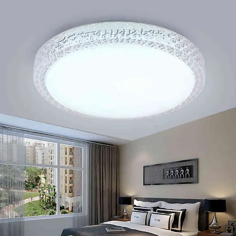 Красивые светильники на потолок фото Crystal LED Ceiling Lights 12W 18W 24W 48W Highlight Modern Ceiling Chandelier 2