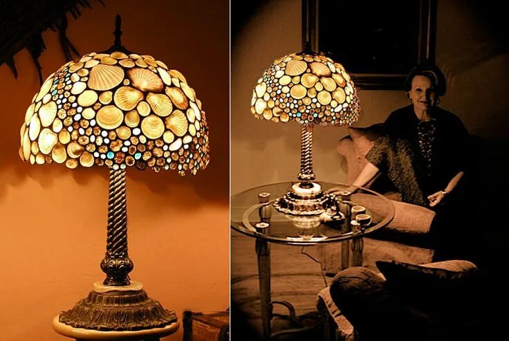 Красивые светильники своими руками seashell lamp - Google zoeken Турецкие лампы, Ракушки, Украшения из раковин