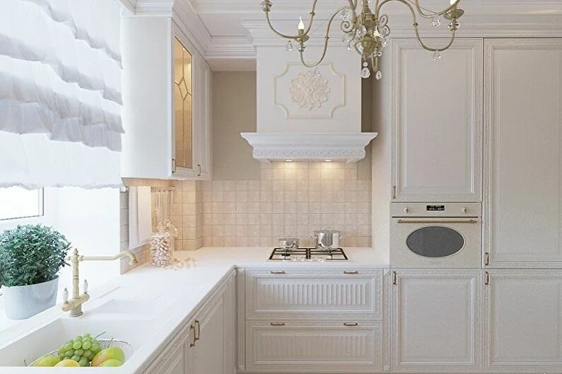 Красивые светлые кухни фото Маленькая угловая кухня (80 фото) - дизайн интерьеров, идеи для ремонта
