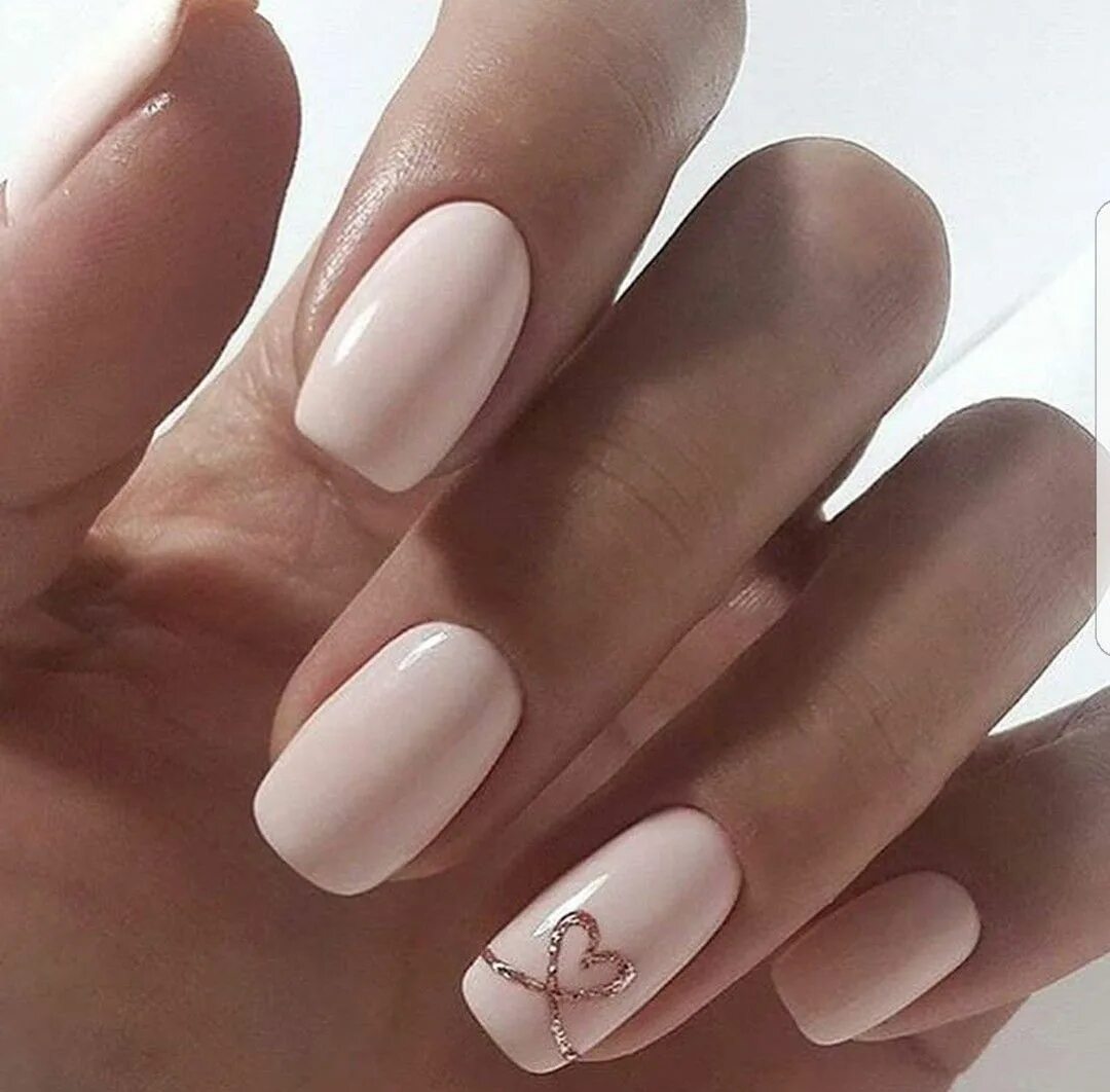 Красивые светлые ногти дизайн фото Pin on ногти Heart nail designs, Nails, Bride nails