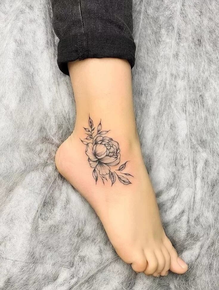 Красивые тату для девушек фото маленькие Pin em Tattoos Tatuagens no pé, Tatuagem no pe feminina, Tatuagem do pé