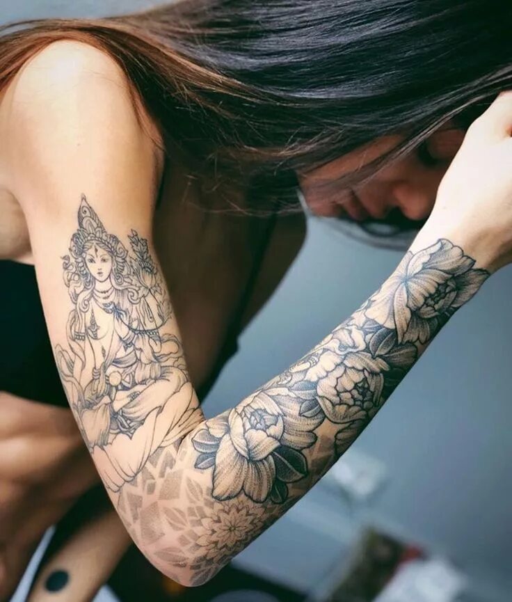 Красивые тату для женщин фото #tattoo #hindi Tätowierungen, Yoga tätowierungen, Tattoo ideen