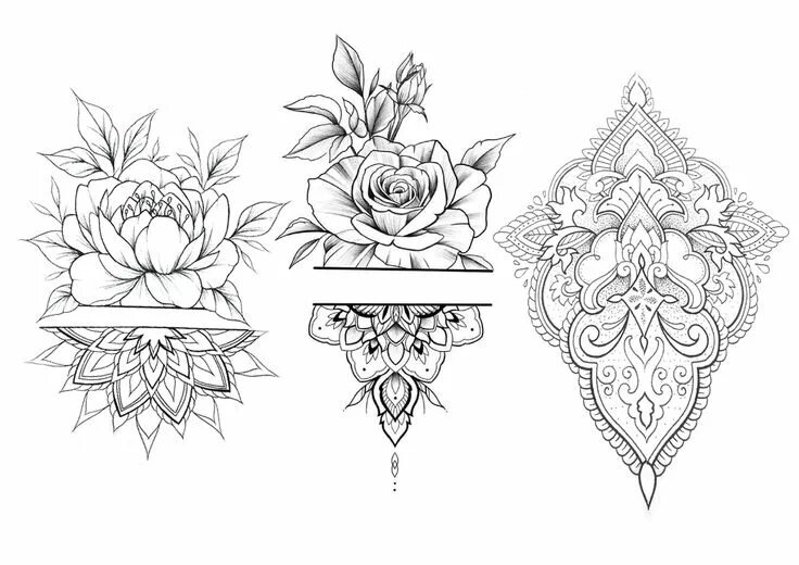 Красивые тату фото эскизы Tattoo Ideas Floral tattoo sleeve, Mandala tattoo design, Mandala tattoo