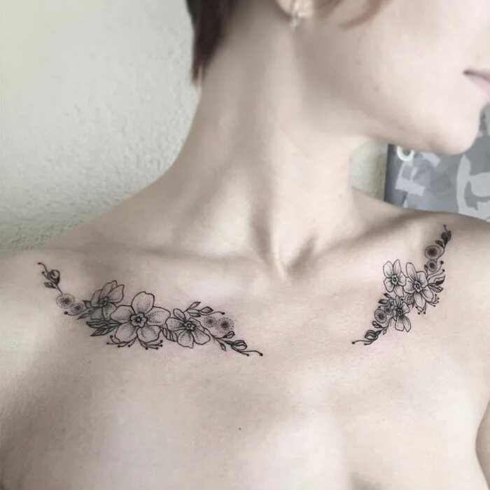 Красивые тату на ключице фото Pin on collar bone tattoo