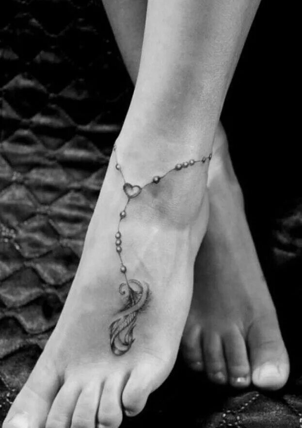 Красивые тату на ногу девушке фото Best Foot Tattoo Designs - Our Top 10 Enkelband tatoeages, Voettatoeages, Tatoea