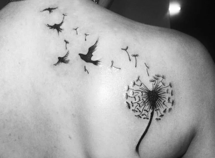 Красивые тату со смыслом фото Dandelion tattoo. Тату, Эскиз тату, Цветок лотоса татуировки