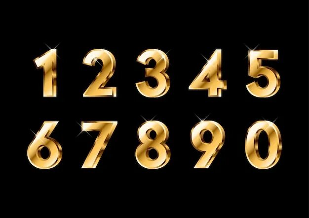 Красивые цифры 2024 для оформления Premium Vector Decorated Colorful Abstract Numbers